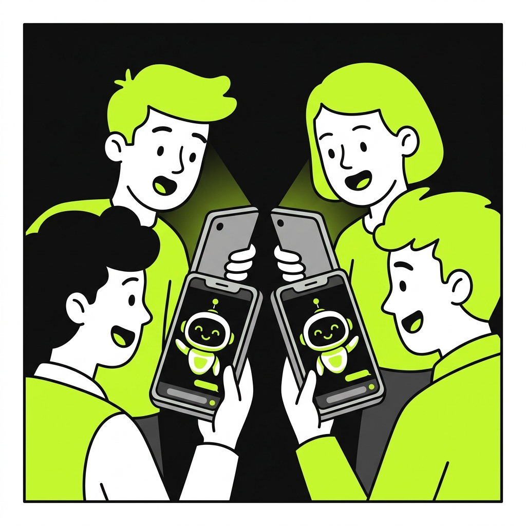 Molty the robot appears on everyone's phones